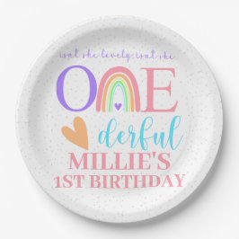 Pastel Rainbow Papprare Tallrikar & Bowls