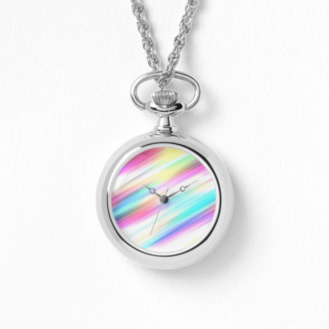 Pastel Rainbow-penseldrag Armbandsur (Framsida)