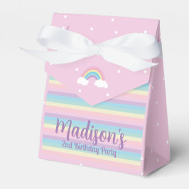 Pastel Rainbow Pink Mini Favor Box Presentaskar