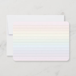 Pastel Rainbow-plattat kort med punktstödraster