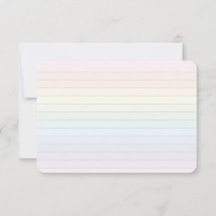 Pastel Rainbow-plattat kort med punktstödraster