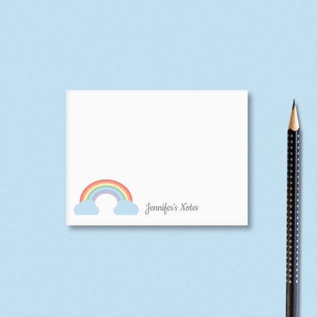 Pastel Rainbow Post-it Block (Pastel Rainbow Post-it Notes)