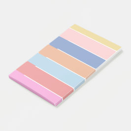 Pastel Rainbow Post noterar tomt häfte Post-it Block