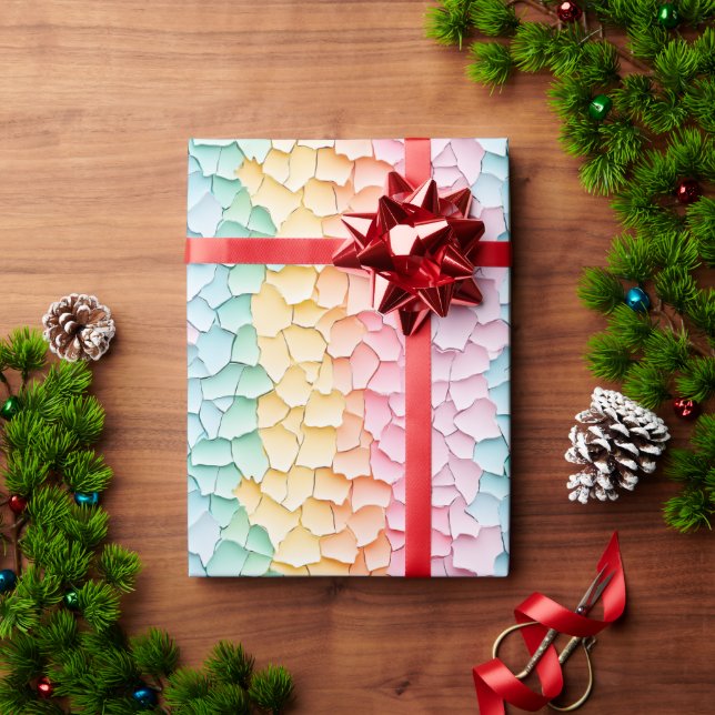 Pastel Rainbow Presentpapper (Julgåva)