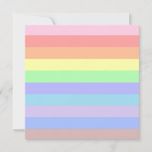 Pastel Rainbow Rand Anteckningskort