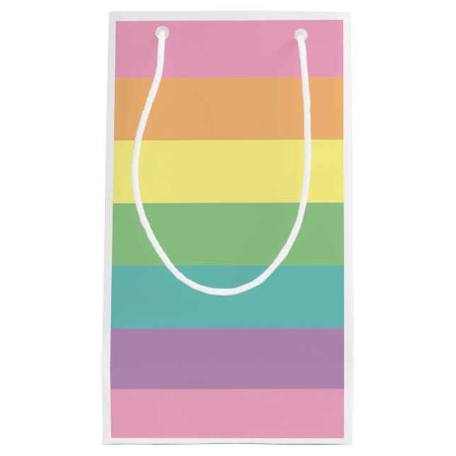 Pastel Rainbow Rand Gift Bag (Framsidan)