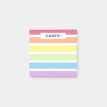 Pastel Rainbow Rand Namn | Anpassa
