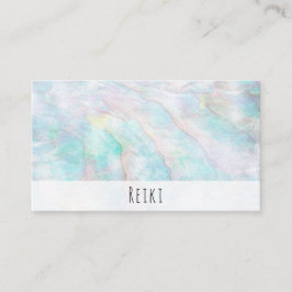 *~* Pastel Rainbow Reiki Yoga Healing Visitkort