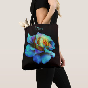 Pastel Rainbow Ro Tote Bag *Personalize* Tygkasse