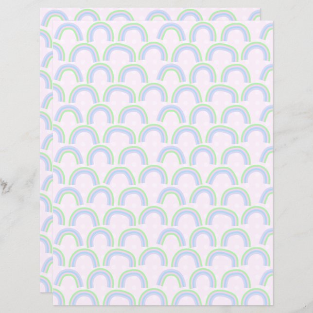 Pastel Rainbow Rosa (Fram/baksida)