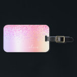 Pastel Rainbow Rosa Guld Lila Glitter Monogram Bagagebricka<br><div class="desc">Rainbow Pastel - Guld,   Rosa Faux Foil Metallic Gnistra Glitter Brushed Metall Monogram Namn och Initial Bag eller Luggage Tag. Det gör perfekten söt 16-årsjubileum,  bröllop,  möhippa,  årsdag,  babydusch eller bachelorette-fest för någon som glam lyxen och chic stilar i kärlek.</div>