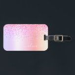 Pastel Rainbow Rosa Guld Lila Glitter Monogram Bagagebricka<br><div class="desc">Rainbow Pastel - Guld,   Rosa Faux Foil Metallic Gnistra Glitter Brushed Metall Monogram Namn och Initial Bag eller Luggage Tag. Det gör perfekten söt 16-årsjubileum,  bröllop,  möhippa,  årsdag,  babydusch eller bachelorette-fest för någon som glam lyxen och chic stilar i kärlek.</div>
