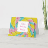 Pastel Rainbow Spiral Candy Birthday