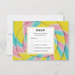 Pastel Rainbow Spiral Candy OSA Kort
