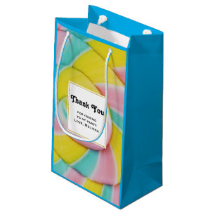 Pastel Rainbow Spiral Candy Photo Party Tack