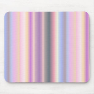 Pastel Rainbow Strips - Mönster Musmatta