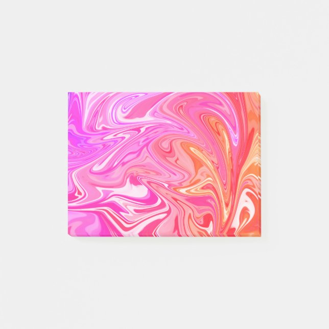 Pastel Rainbow Swirl Post-it Block (Framsida)
