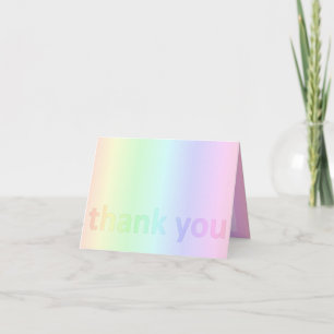 Pastel Rainbow, Tack Kort