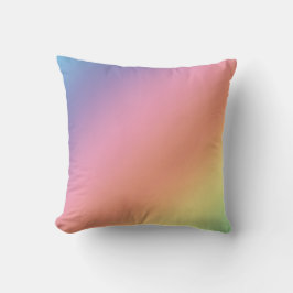 Pastel Rainbow Throw Pillow Kudde