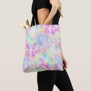 Pastel Rainbow Tie Dye Watercolor Tygkasse