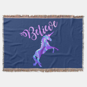 Pastel Rainbow Tro Unicorn Filt