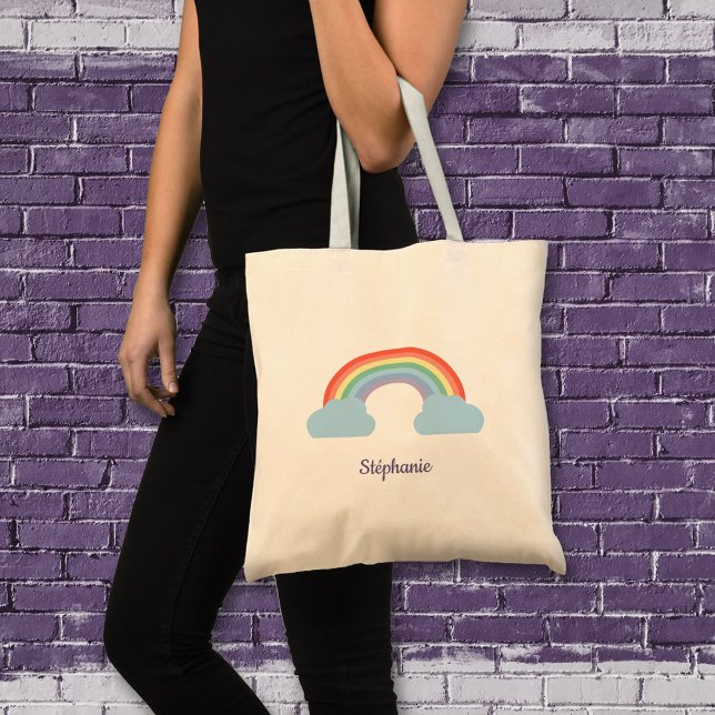Pastel Rainbow Tygkasse (Pastel Rainbow Tote Bag)