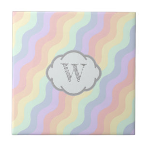 Pastel Rainbow Vinkarare keramiskt plattor Kakelplatta