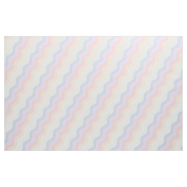 Pastel Rainbow Wabes Fabric Tyg (Fat Quarter)