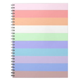 Pastel Rand Anteckningsbok Med Spiral