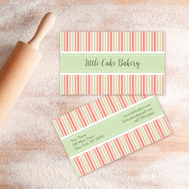 Pastel Rand Bakery Visitkort (Skapare uppladdad)