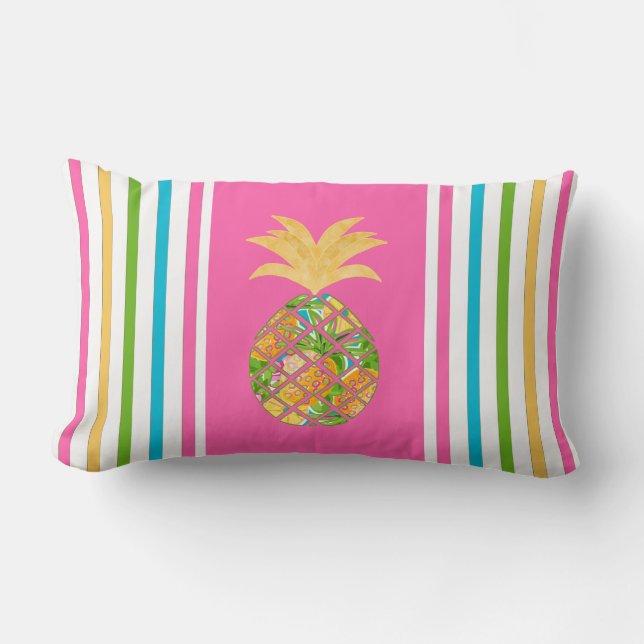 Pastel Rand Dekorativ kudde Pineapple (Framsida)