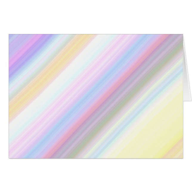 Pastel Rand Hälsningskort (Framsidan Horizontal)
