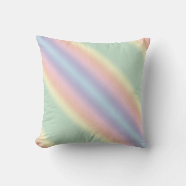 Pastel Rand Modern Kudde (Framsida)