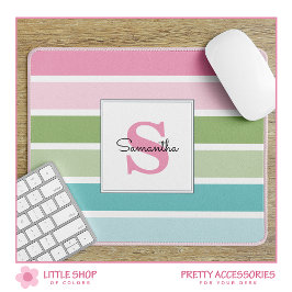 Pastel Rand Monogrammed musslad Musmatta