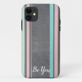 Pastel rand mönster iphone case