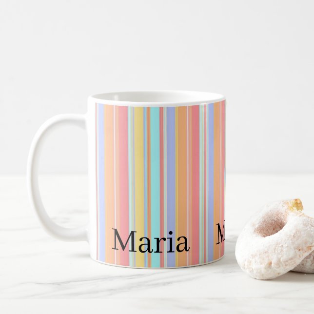Pastel Rand Mugg (Med munk)