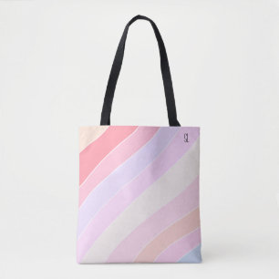 Pastel Rand Personlig Tygkasse