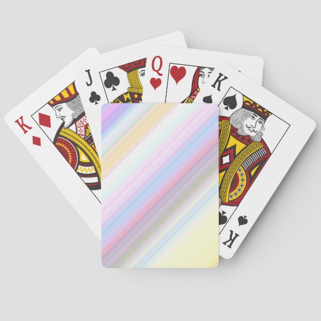 Pastel Rand Spel Kort (Baksidan)