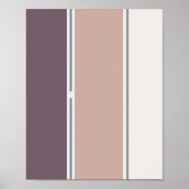 Pastel Ränder-2 – Minimal Vertikal Randig Konst Poster