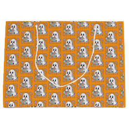 Pastel Reading Bok Retro Spöken Kawaii Mönster