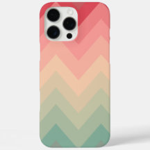 Pastel Red Rosa Turcos Ombre Chevron Mönster