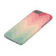Pastel Red Rosa Turcos Ombre Chevron Mönster Case-Mate iPhone Skal (Topp)