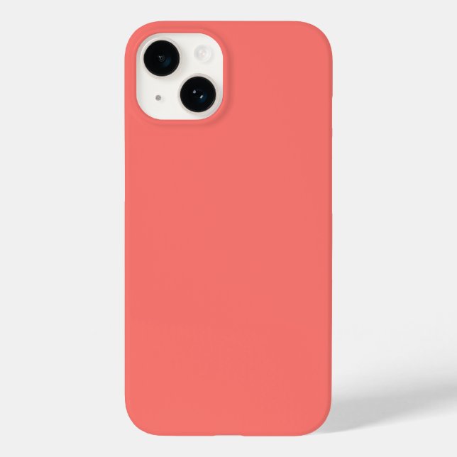 Pastel Red Solid Färg (Baksida)