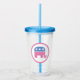 Pastel Republican Elephant Take Away Mugg