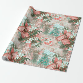 Pastel Retro jul Vignette Presentpapper
