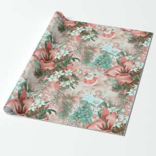 Pastel Retro jul Vignette Presentpapper