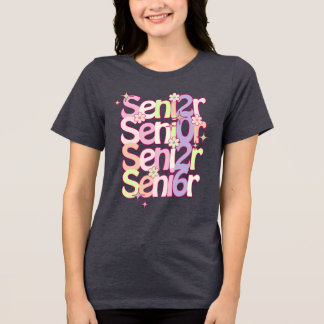 Pastel Retro Senior Year Studenten Gift Shirt T