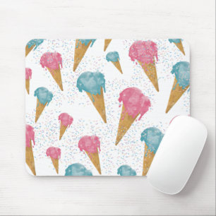 Pastel Retro Watercolor Ice Cream & Sprinkles Musmatta