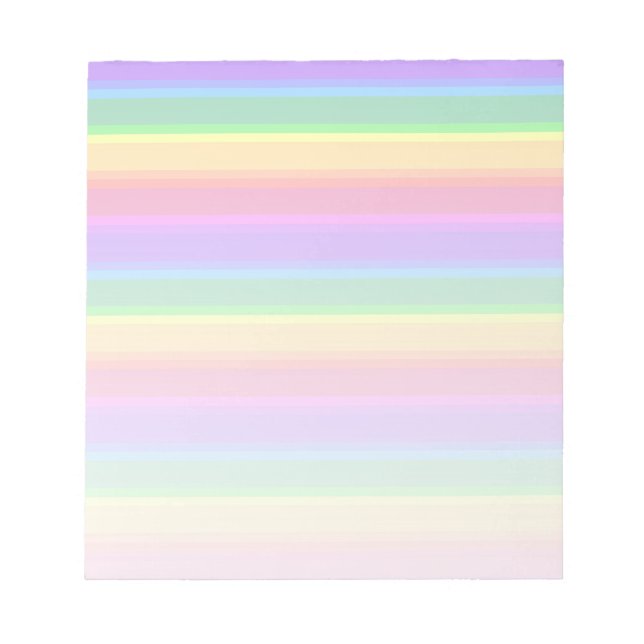 Pastel Rinbow rand Anteckningsblock (Framsida)