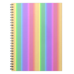 Pastel Rinbow rand Anteckningsbok